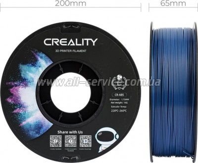 ������� ��� 3D-�������� Creality ABS 1��, 1.75��, blue (3301020036)