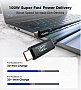 ���� ������ USB-C to USB-C 1.8m PD100W digital display silicone Choetech (XCC-1063)