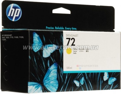  HP 72 DJ T610/ T1100 yellow (C9373A)