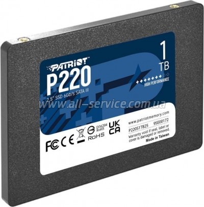  SSD 2.5" 1TB P220 Patriot (P220S1TB25)