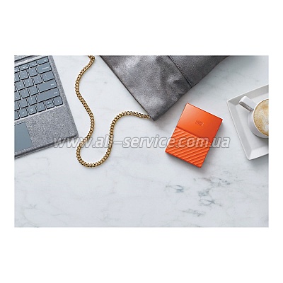 ��������� WD 2.5 USB 3.0 4TB My Passport Orange (WDBYFT0040BOR-WESN)