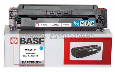 Картридж BASF HP LJ Pro M454/ M479 аналог W2031X Cyan (BASF-KT-W2031X) Картридж BASF HP LJ Pro M454/ M479 аналог W2031X Cyan (BASF-KT-W2031X)