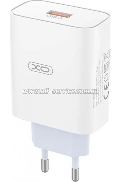 �������� ������� XO USB 120W + cable USB to USB-C white (XO-L128U)