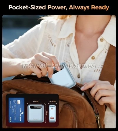 ������� ������������� Choetech 10000mAh 22.5W PD blue (B860-CCLBE)