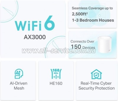   Wi-Fi TP-Link DECO-X50-1-PACK