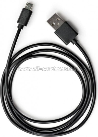 ���� ������ USB 2.0 AM to Micro 5P PVC 1m black Vinga (VCPDCM1BK)