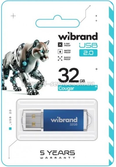  Wibrand 32GB Cougar Blue USB 2.0 (WI2.0/CU32P1U)