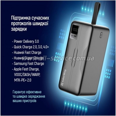 ������� ������������� ColorWay 50000mAh PD 18W Black (CW-PB500LPC5BK-PDD)