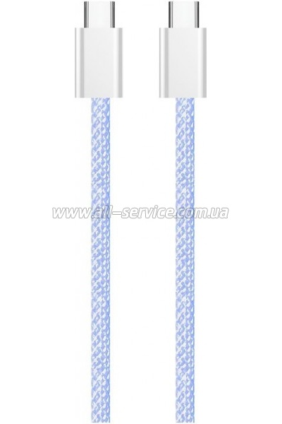 ���� ������ ColorWay USB-C to USB-C 1.0m 60W 3.0� purple (CW-CBPDCC061-PU)