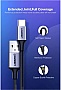 ���� ������ USB 2.0 AM to USB-C 0.25m 3A aluminum braid nickel plating black Ugreen (60124)