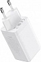 �������� ������� Baseus 2xUSB-C 65W + 1xUSB GaN + cable USB-C to USB-C 100W 1.0m white (CCGP120202)
