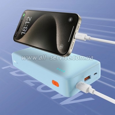 ������� ������������� Baseus Airpow 20000mAh 20W PD blue (P10022804313-00)