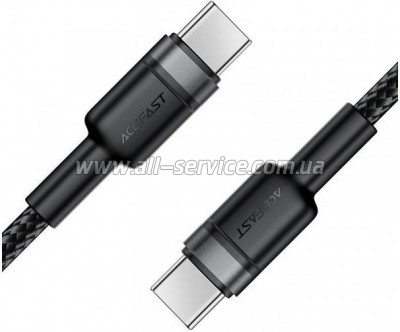 ���� ������ USB-C to USB-C 1.2m PD 60W black Acefast (6974316285137)