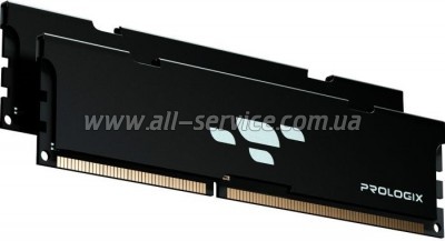     DDR4 16GB (2x8GB) 3200 MHz Black Prologix (PRO16GB3200B4K)
