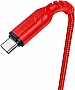 ���� ������ USB 2.0 AM to USB-C 1.0m 3A nylon X59 red HOCO (6931474744937)