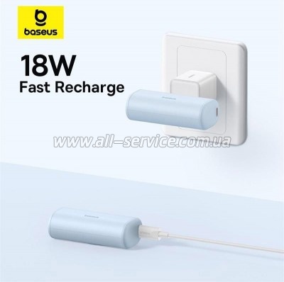   Baseus Compact 4900mAh 20W Lightning, Black (PPWC05I) (P10068304112-00)