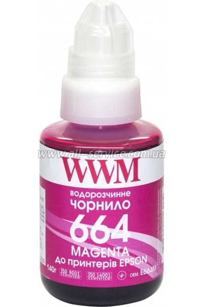  WWM Epson 664 Epson L110/ L210/ L300 140 Magenta (E664M)