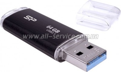  Silicon Power 64GB USB 3.0 Blaze B02 Black (SP064GBUF3B02V1K)