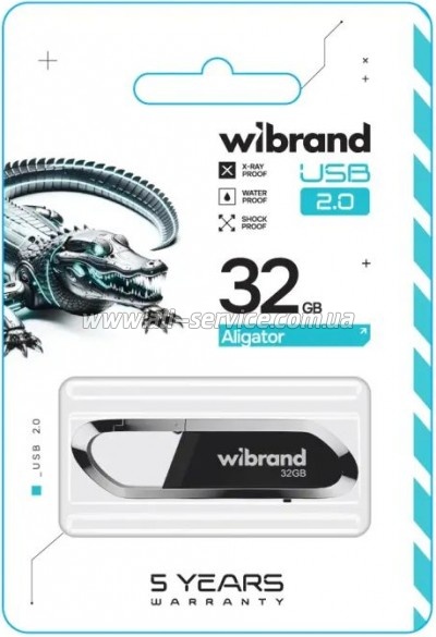  Wibrand 32GB Aligator Black USB 2.0 (WI2.0/AL32U7B)