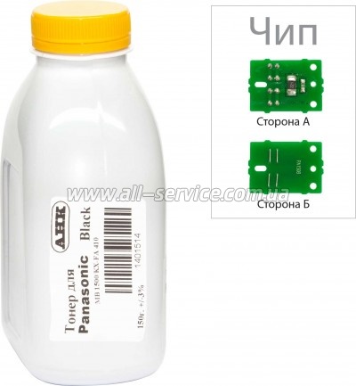 Тонер + чип АНК Panasonic 1500 бутль 150г (3202776) Тонер + чип АНК Panasonic 1500 бутль 150г (3202776)