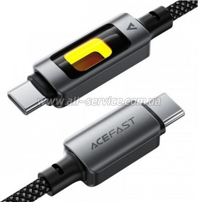 ���� ������ USB-C to USB-C 1.2m 60W black Acefast (6974316284666)