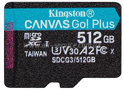   512Gb Kingston microSDXC Canvas Go+ U3 V30 (SDCG3/512GB)
