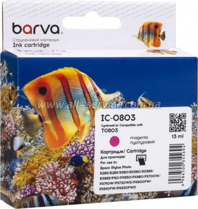  Barva Epson T0803/ C13T08034010/ C13T08034011 magenta (IC-0803)