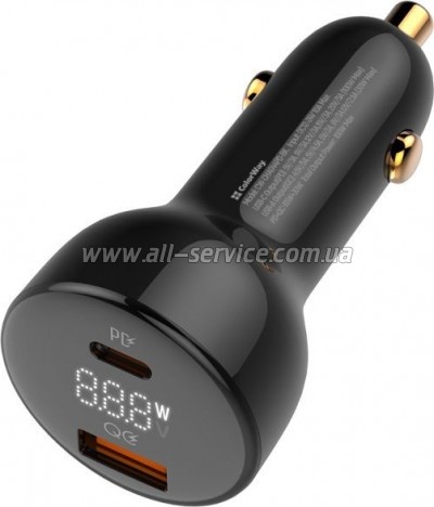   ColorWay Power Delivery PPS USB USB-A + USB-C Black (CW-CHA044PD-BK)