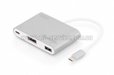  DIGITUS USB Type-C to DisplayPort/ USB 2.0/ Type-C (DA-70846)