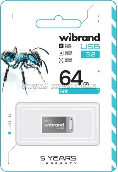  Wibrand 64GB Ant Silver USB 3.2 Gen 1 (USB 3.0) (WI3.2/AN64M4S)
