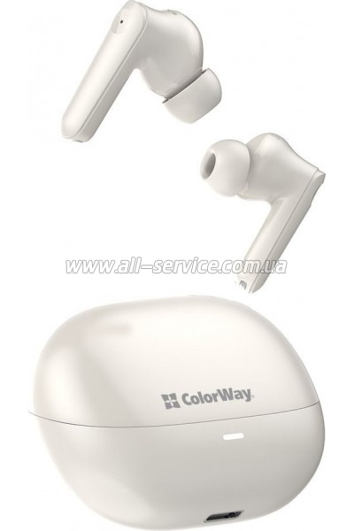 �������� ColorWay Slim TWS-1 Earbuds Long Life Beige (CW-TWS1BE)