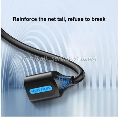 ���� ������ USB 2.0 AM/AF 2.0m black Vention (CBHBH)
