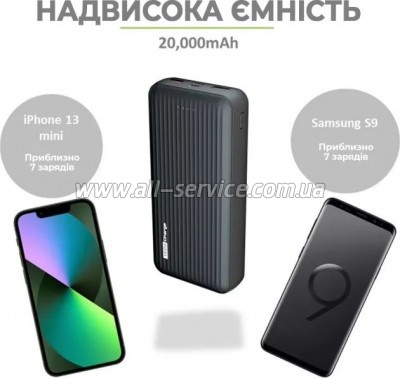   TechCharge 20000mAh, PD/18W, QC/3.0 (1742)
