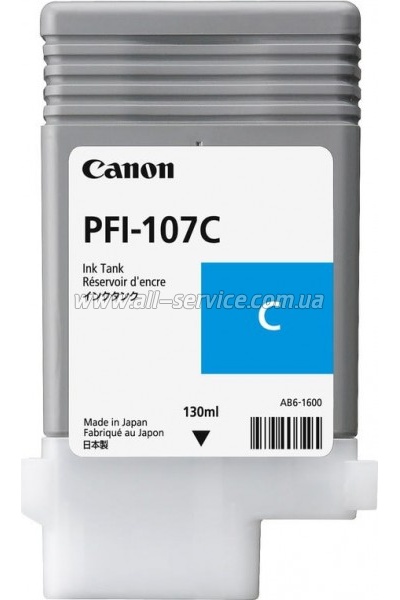 Картридж Canon PFI-107 imagePROGRAF IPF680/ 685 Cyan (6706B001AA) Картридж Canon PFI-107 imagePROGRAF IPF680/ 685 Cyan (6706B001AA)