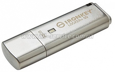 Kingston 32GB IronKey Locker Plus 50 AES Encrypted USB 3.2 (IKLP50/32GB)