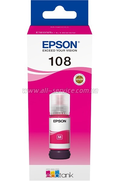  Epson 108 EcoTank L8050/ L18050 Magenta (C13T09C34A)