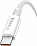 ���� ������ USB 2.0 AM to USB-C 2.0m 100W moon white Baseus (P10320102214-03)