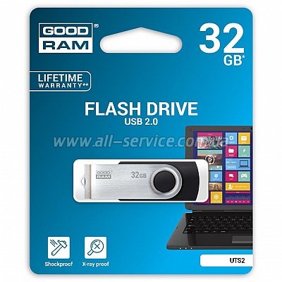  16GB GOODRAM USB 2.0 UTS2 Twister Blue (UTS2-0160B0R11)