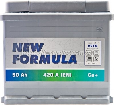 ����������� ������������� NEW FORMULA 50Ah �� (-/+) 420EN (5502204209)