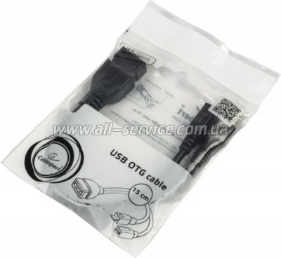  Cablexpert OTG USB2.0. AF/micro BM. 0.15   (A-OTG-AFBM-04)