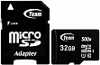  32GB TEAM Class 10 UHS microSDHC + SD  (TUSDH32GCL10U03)