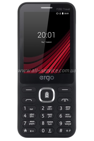 Мобильный телефон ERGO F282 Travel Dual Sim Вlack