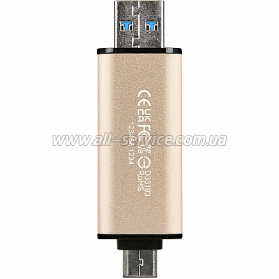  256GB Transcend JetFlash 930C USB 3.2 / Type-C Gold-Black (TS256GJF930C)