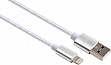 ���� ������ USB 2.0 AM to Lightning 1m nylon silver Vinga (VCPDCLNB1S)