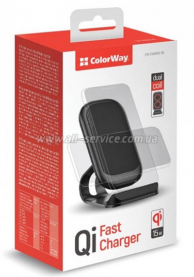   ColorWay Wireless Stand 15W Black (CW-CHW31Q-BK)