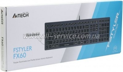  A4Tech FX60 USB Grey White backlit