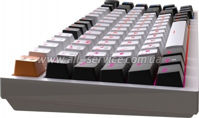  GamePro MK160W Hot-Swap Red Swich RGB USB UA White (MK160W)