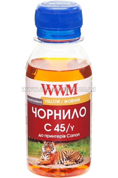 Чернила WWM для Canon CL-441 / CL-446 / CLI-451Y 100г Yellow Водорастворимые (C45/Y-2) Чернила WWM для Canon CL-441 / CL-446 / CLI-451Y 100г Yellow Водорастворимые (C45/Y-2)