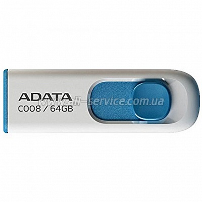  ADATA 16GB C008 White USB 2.0 (AC008-16G-RWE)