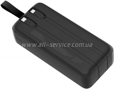   ColorWay 30000 mAh EnergyPlus PD, QC3.0 Black (CW-PB300LPB4BK-PDD)